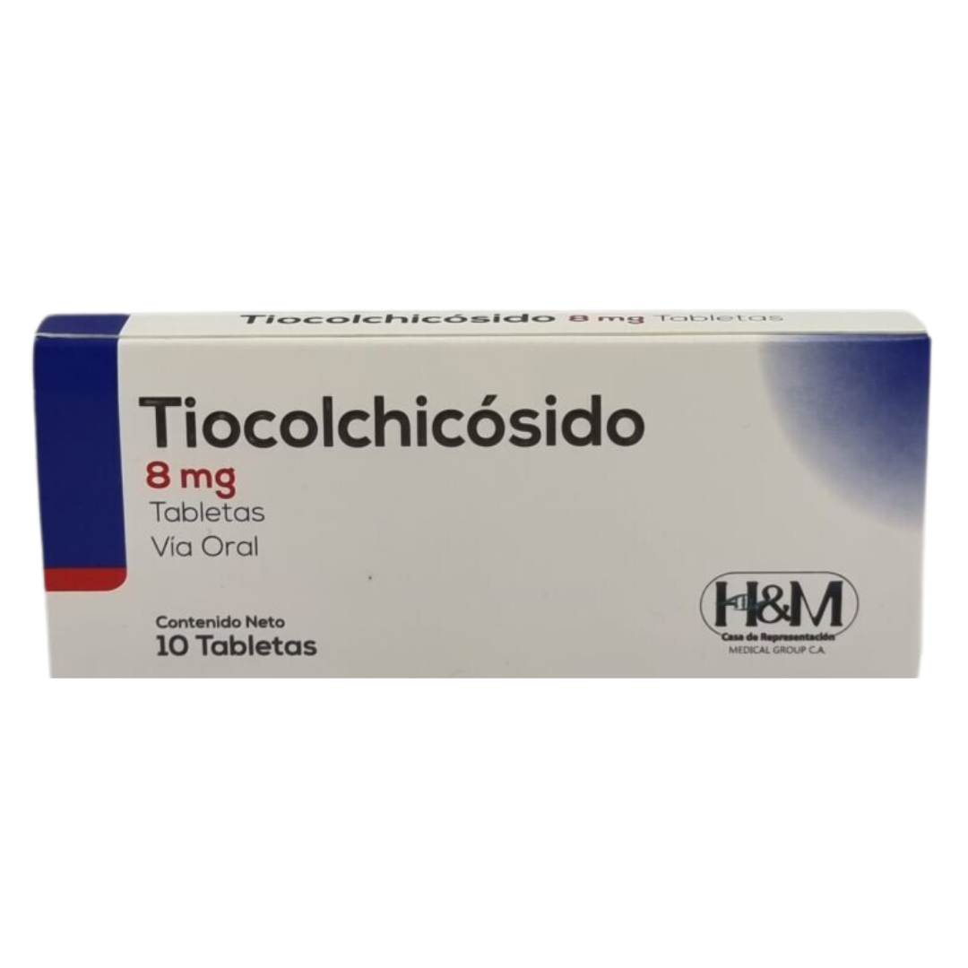 TIOCOLCHICOSIDO 8MG TAB X 10 (H&M)